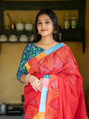 Cotton Haf silk Saree D-20