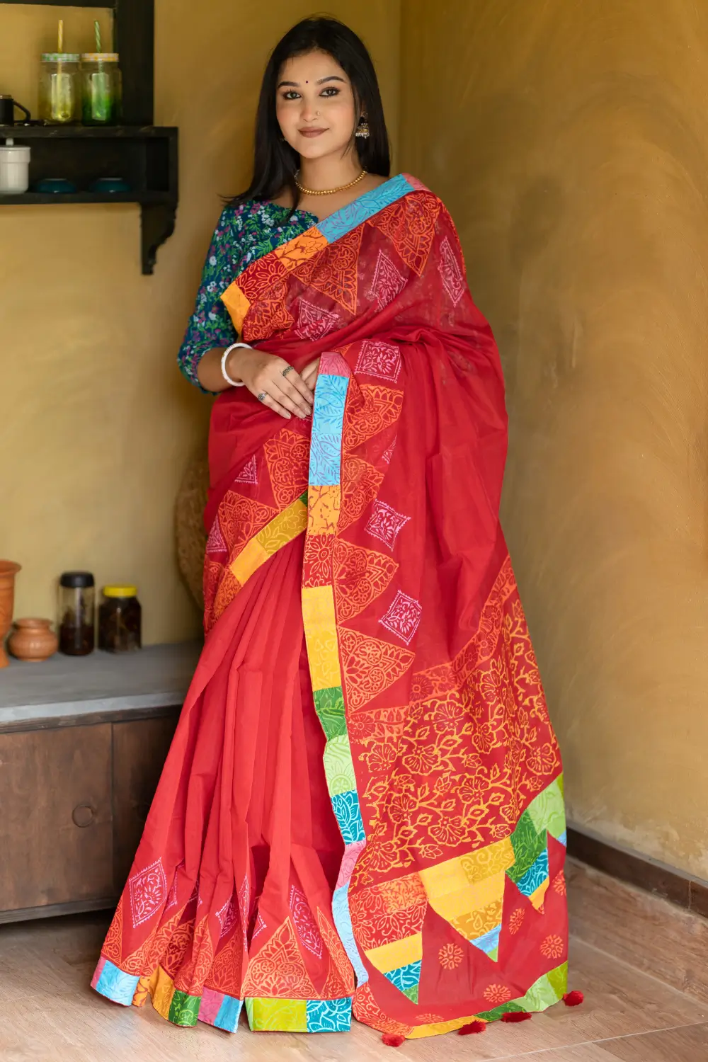 Cotton Haf silk Saree D-20