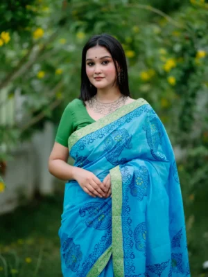 Cotton Haf silk Saree D-22