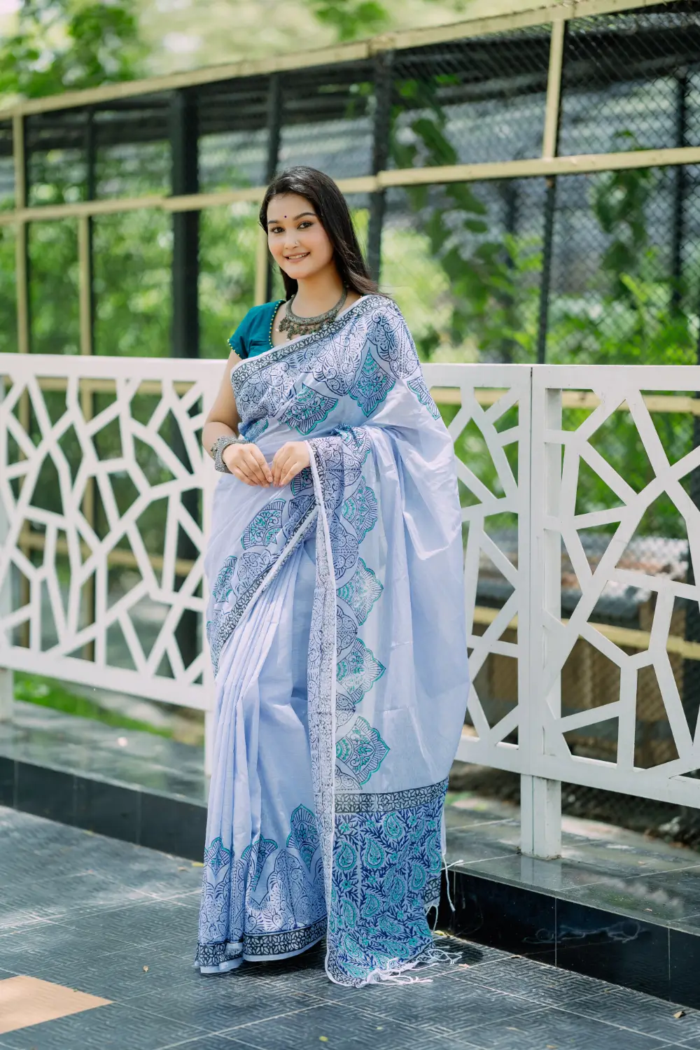 Cotton Haf silk Saree D-23