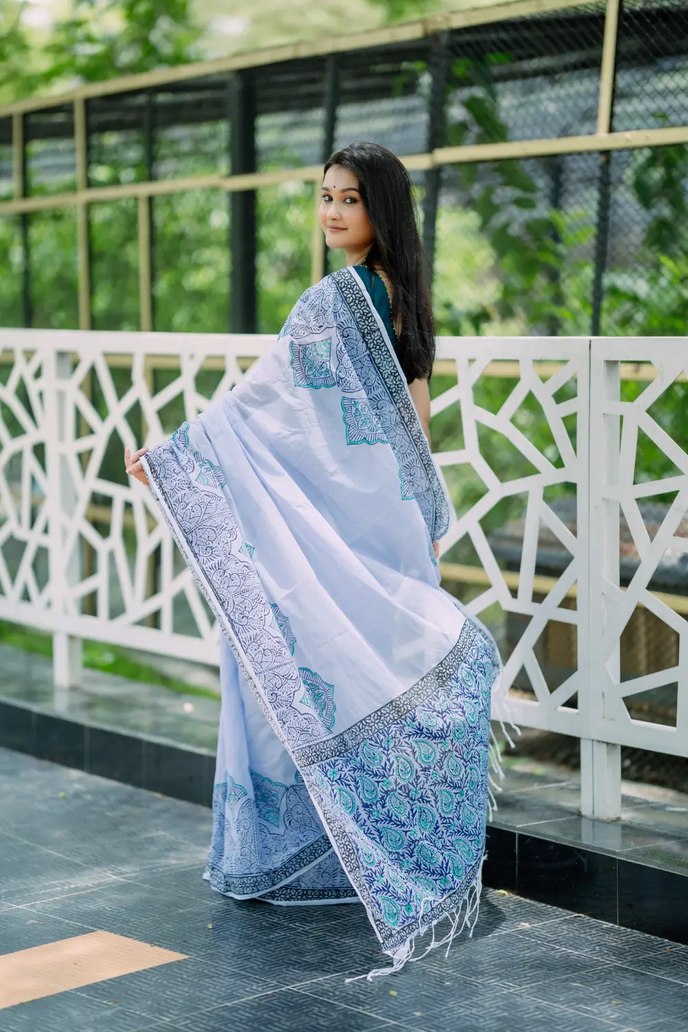 Cotton Haf silk Saree D-23