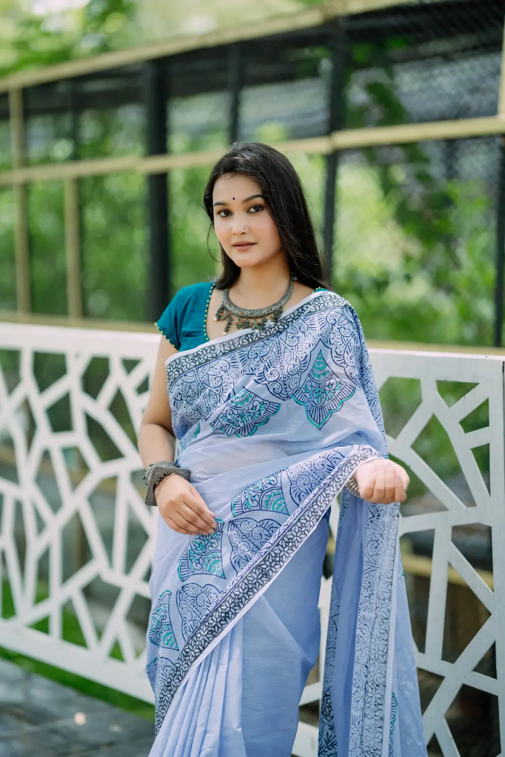 Cotton Haf silk Saree D-23