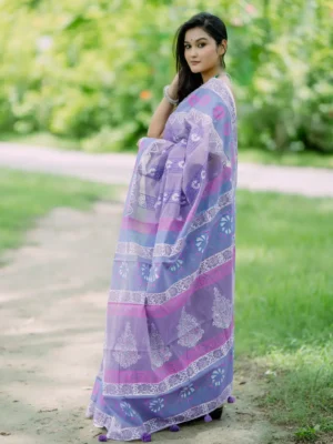 Cotton Haf silk Saree D-24