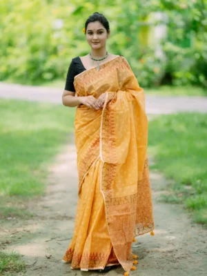Cotton Haf silk Saree D-25