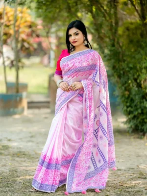COTTON BLOCK PRINT SAREE