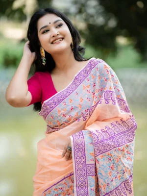 Cotton Haf silk Saree D-11