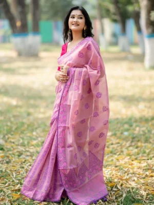 haf silk cotton saree