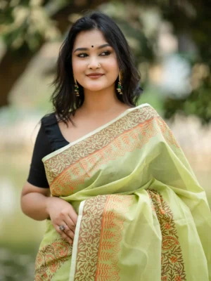 Cotton Haf silk Saree D-13