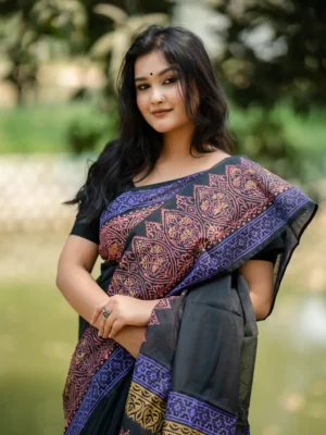 Cotton Haf silk Saree D-14